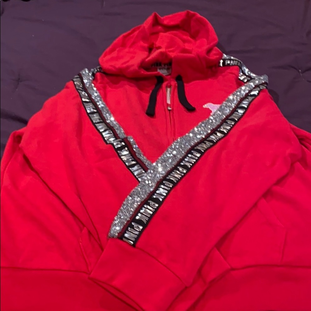 Zip up hooded sweatshirt